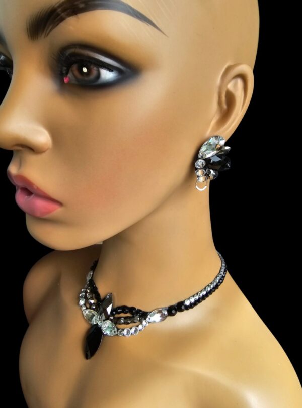 Maxiana Ballroom Dance Jewelry Set: Necklace and Earrings
